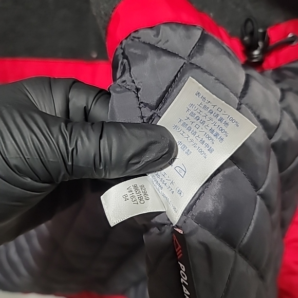 Lands End Women's Polatec Red Chore Jacket Coat Extra Large 18-20 - Picture 9 of 11